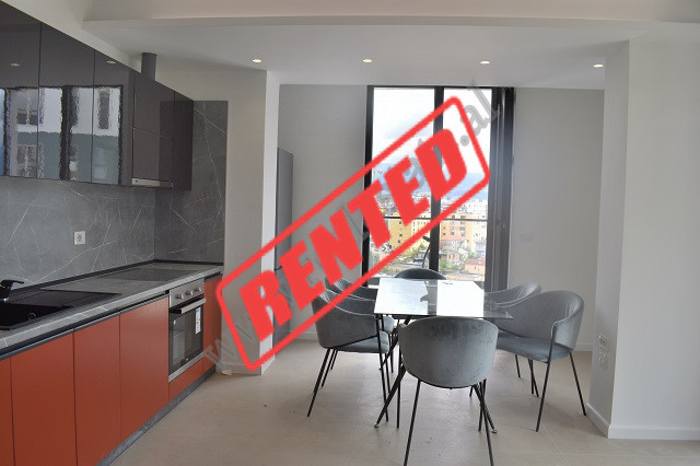 Two bedroom apartment for rent in Benjamin Kruta street, in the Turdiu Complex in Tirana, Albania.
